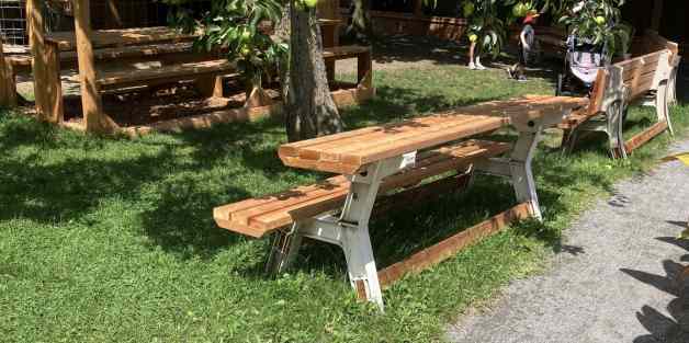 banc pour pique nique ferme de carphael rive-sud banc pour pique nique ferme de carphael rive-sud